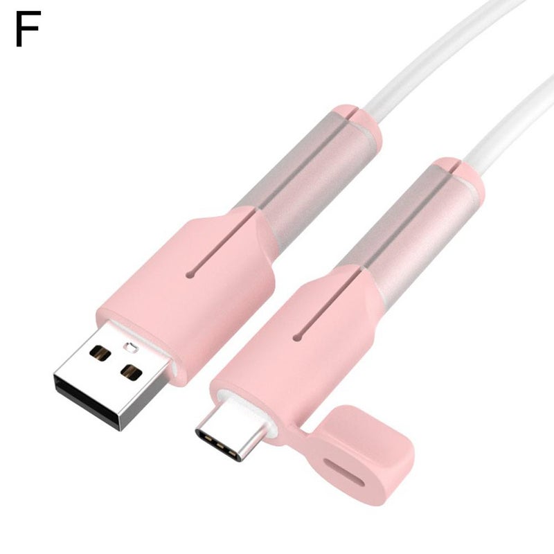 New silicone data cable protective sleeve, anti-breakage charging cable protective sleeve with wire bite to prevent breakage.